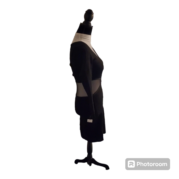 Bebe Mesh Insert Bandage Bodycon Dress - Picture 4 of 6